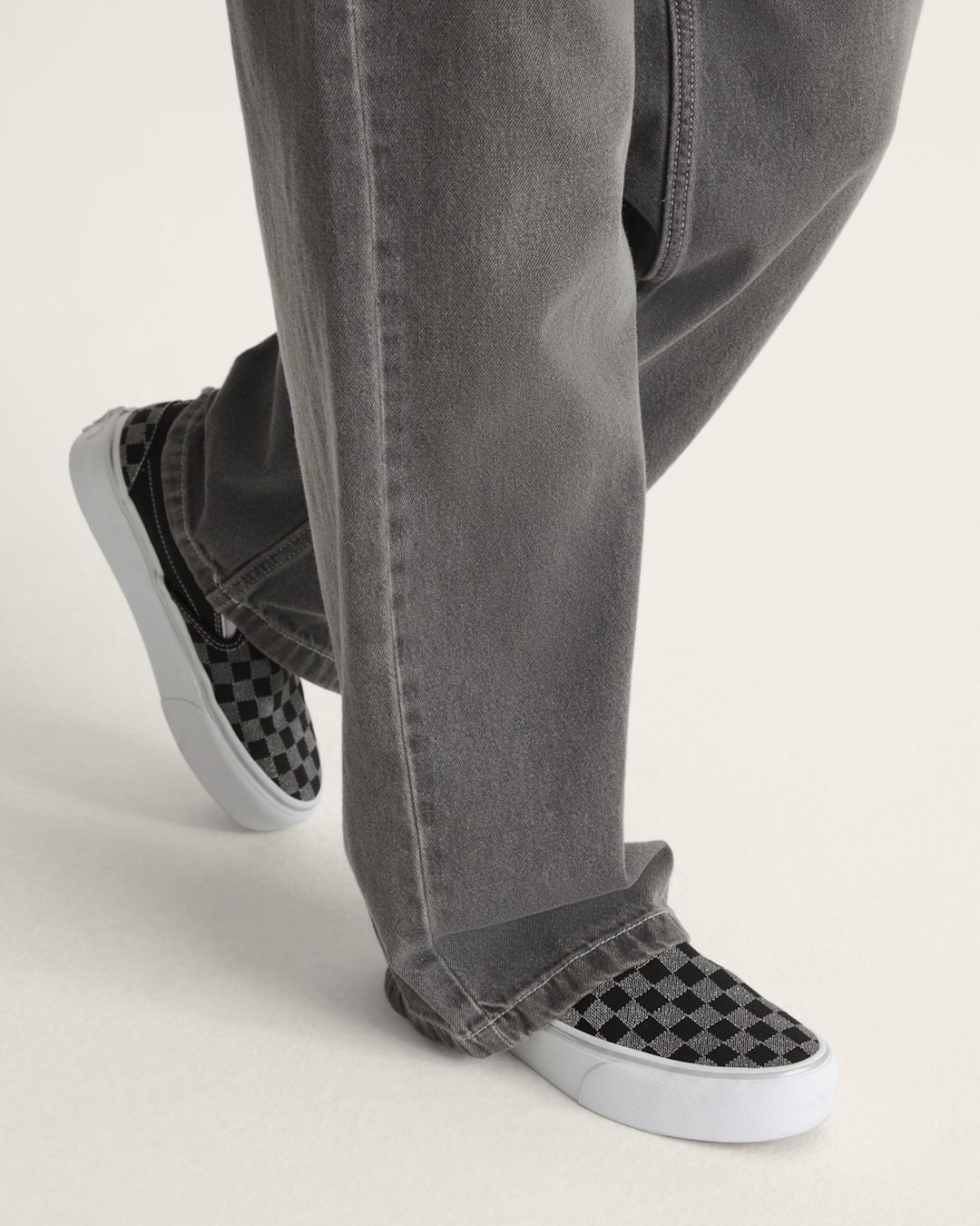 Classic Slip-On Platform Checkerboard Shoe in Checkerboard Black | Vans on sale