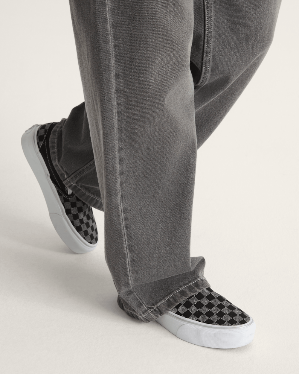 Classic Slip-On Platform Checkerboard Shoe in Checkerboard Black | Vans on sale