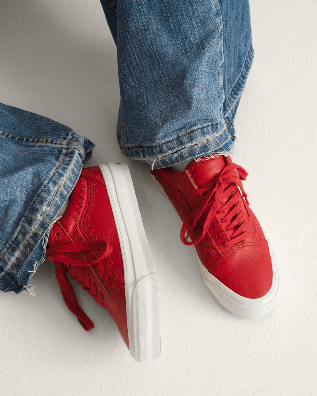 Premium Old Skool Shoe in Racing Red | Vans outlet