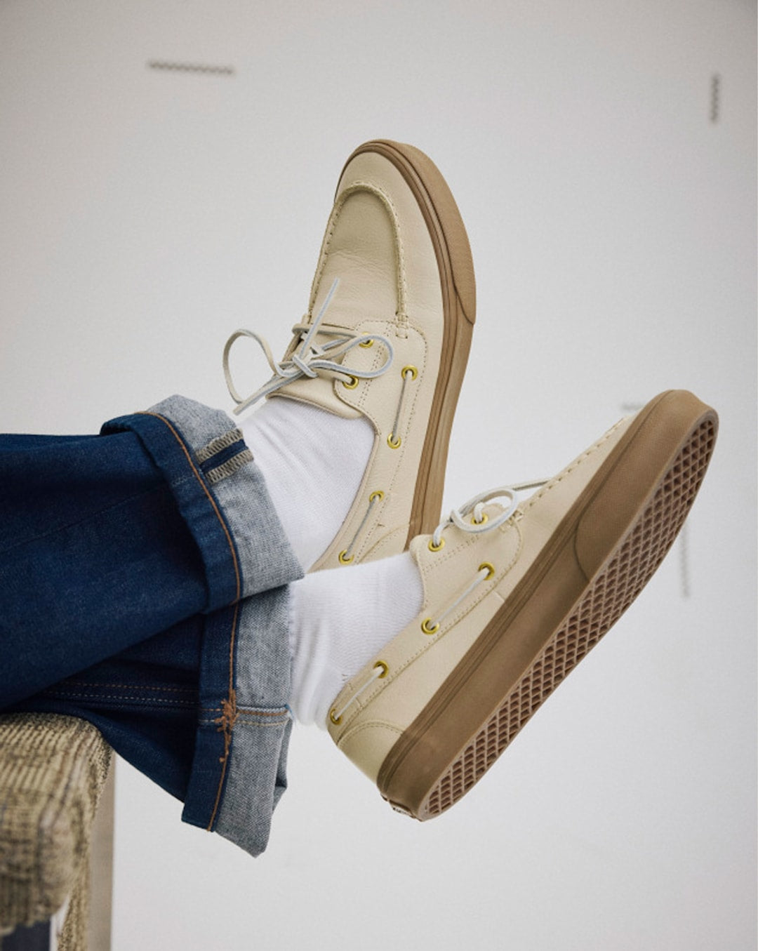 2-Eyelet Boat Shoe in Tan Brown | Vans near me