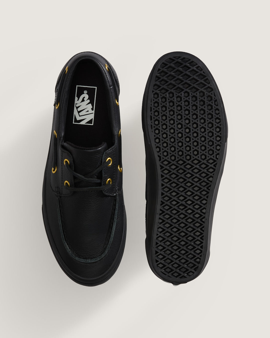 2-Eyelet Boat Shoe in Black | Vans sale