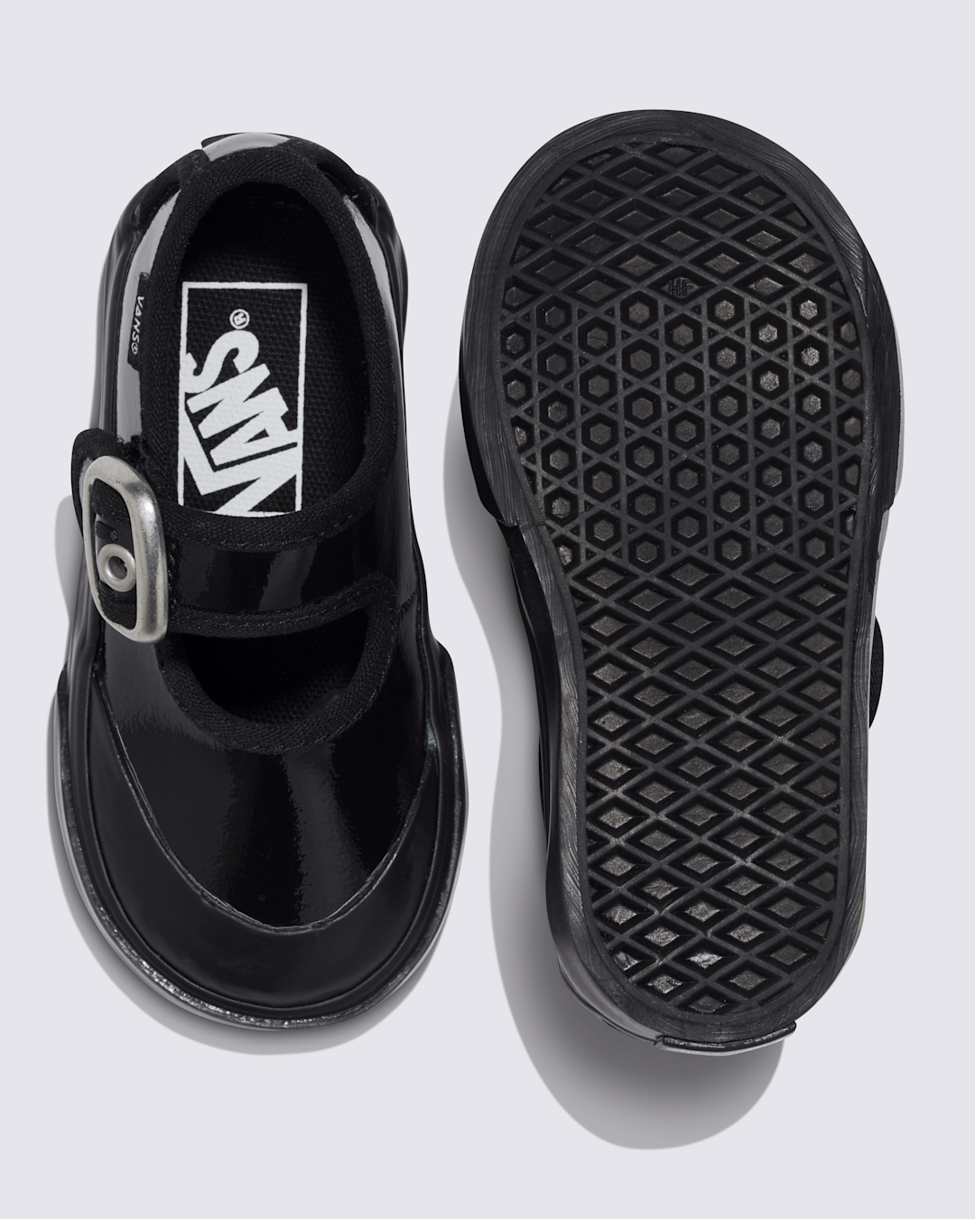 Toddler Mary Jane Shoe in Gothic Shine Black | Vans discount