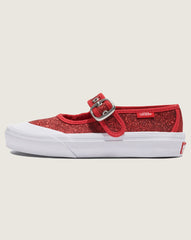 Little Kids Mary Jane Shoe in Glitter Red | Vans on sale