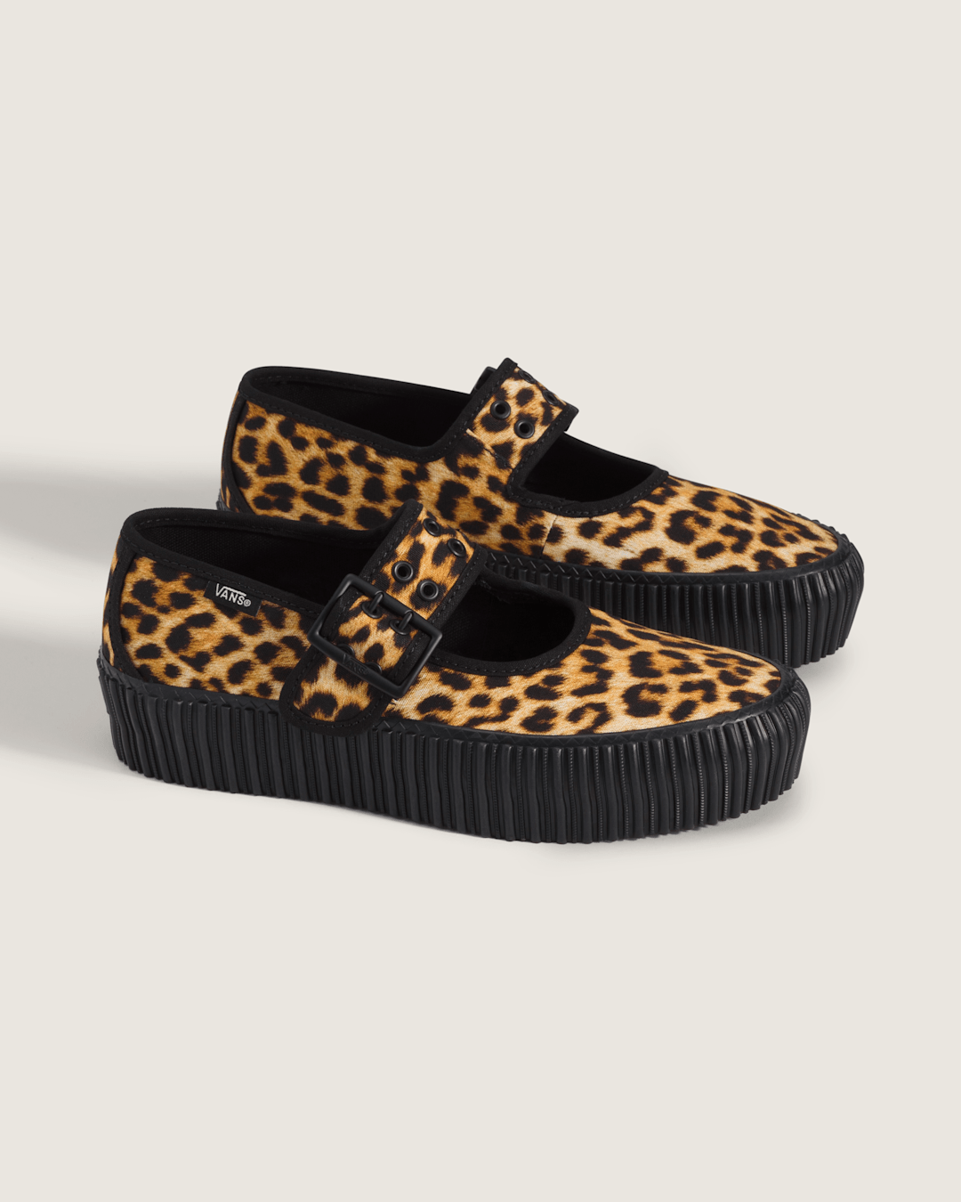 Mary Jane Creeper Shoe in Leopard Brown / Black | Vans sale