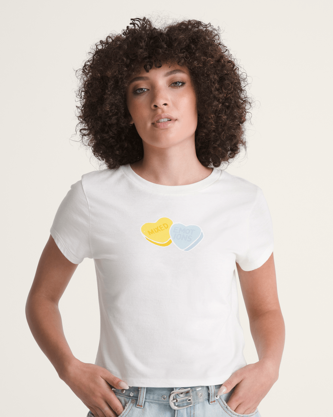 Candy Mixed Emo T-Shirt in Marshmallow White | Vans sale