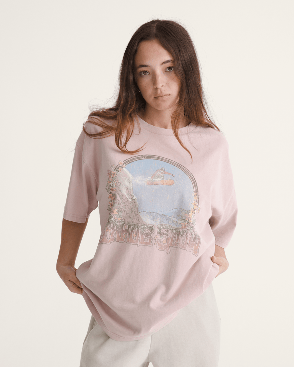 Snow Chutes T-Shirt in Sepia Rose Pink | Vans near me