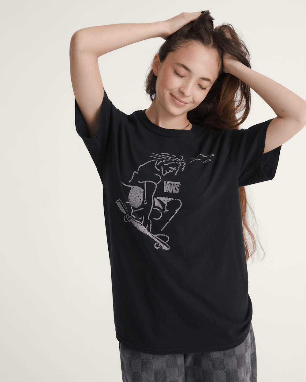Waffle Shop Skate Crest T-Shirt in Black | Vans sale
