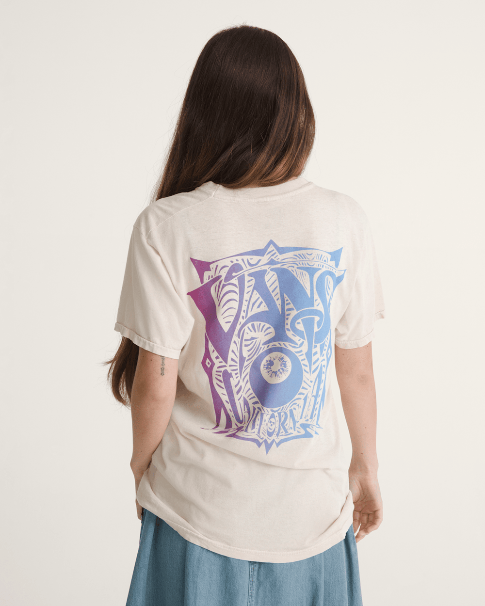 Waffle Shop Optic Eye T-Shirt in Marshmallow White | Vans discount