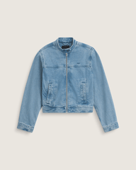 Premium Pomona Collarless Station Jacket in Stonewash Blue | Vans on sale