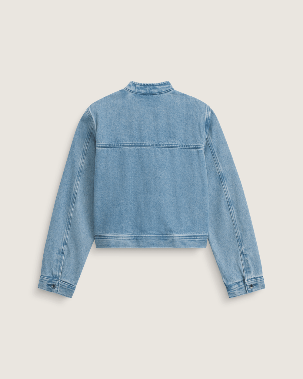 Premium Pomona Collarless Station Jacket in Stonewash Blue | Vans on sale