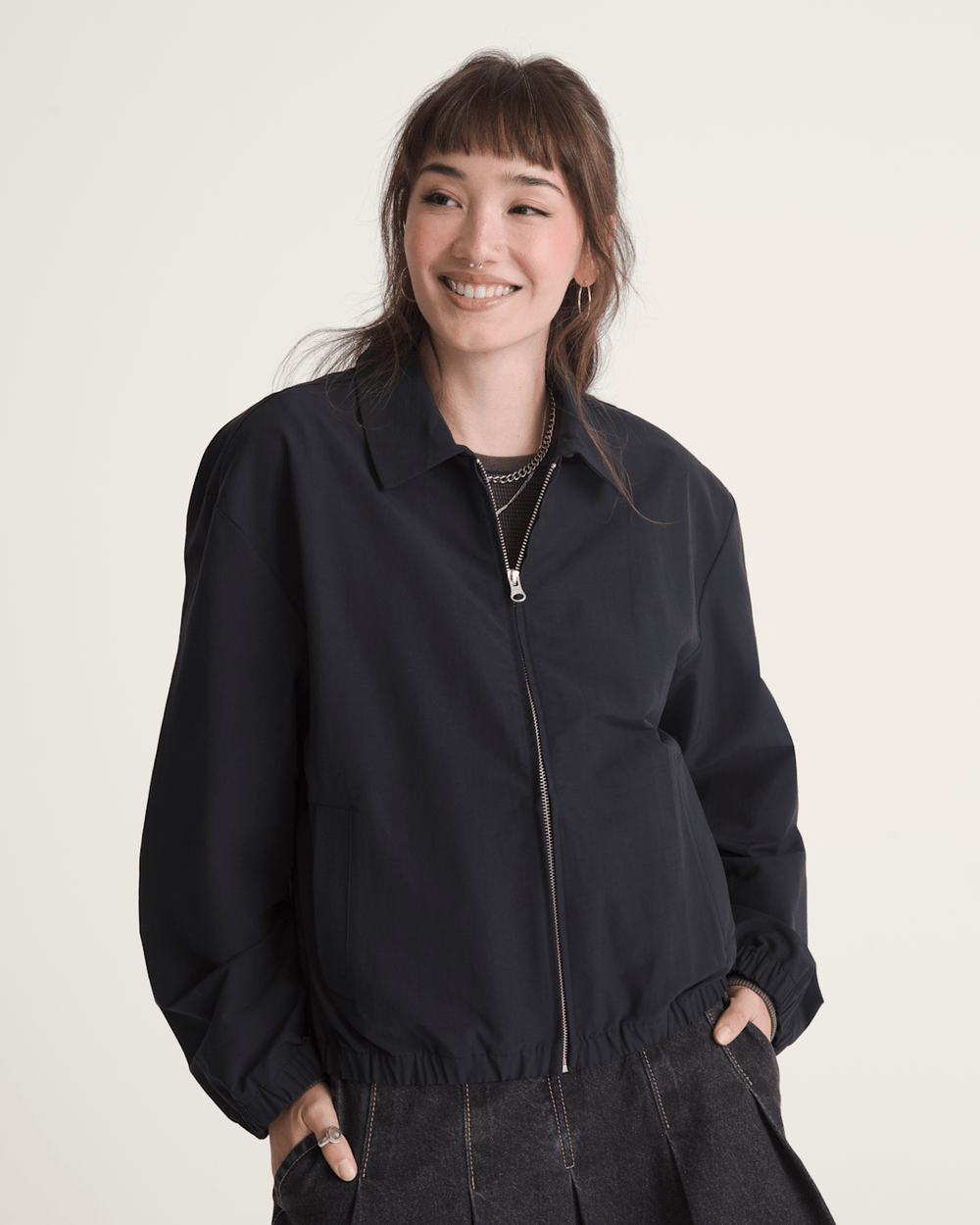 Lightweight Bomber Jacket in Black | Vans on sale