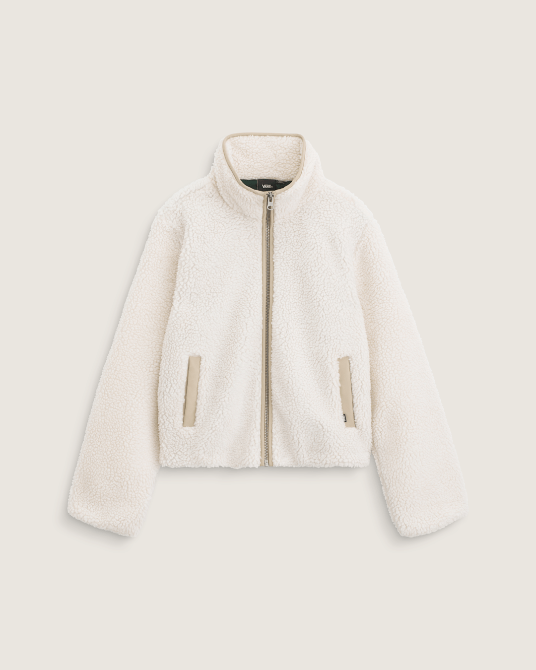Misty Fog High Pile Jacket in Egret Beige | Vans discount