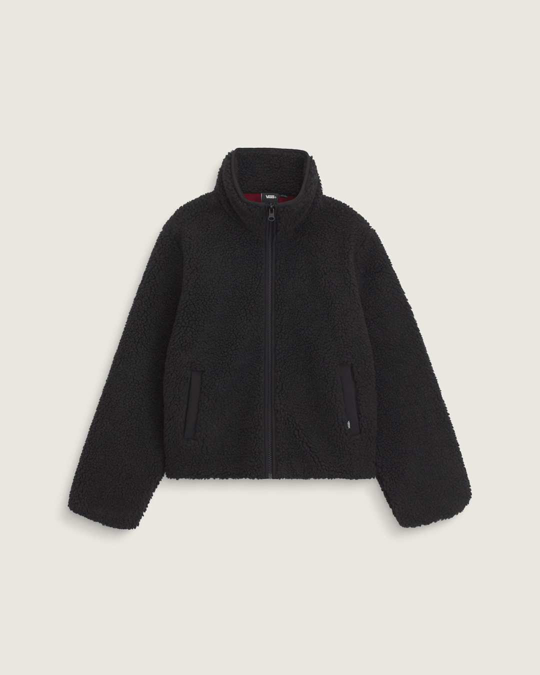 Misty Fog High Pile Jacket in Black | Vans outlet
