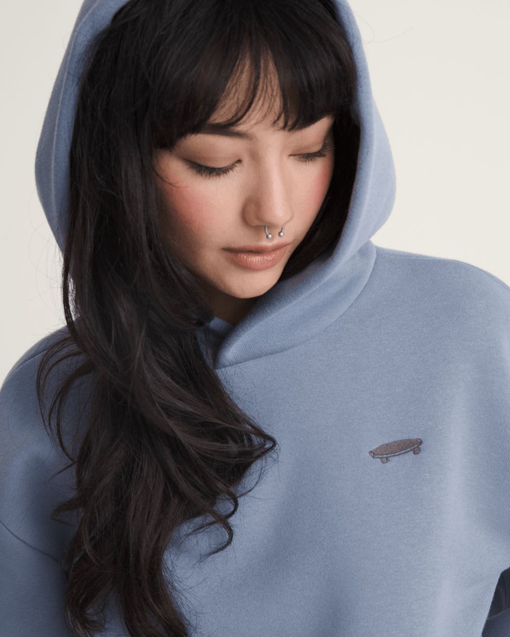 Salton Pullover Hoodie in Glacial Slate Blue | Vans sale