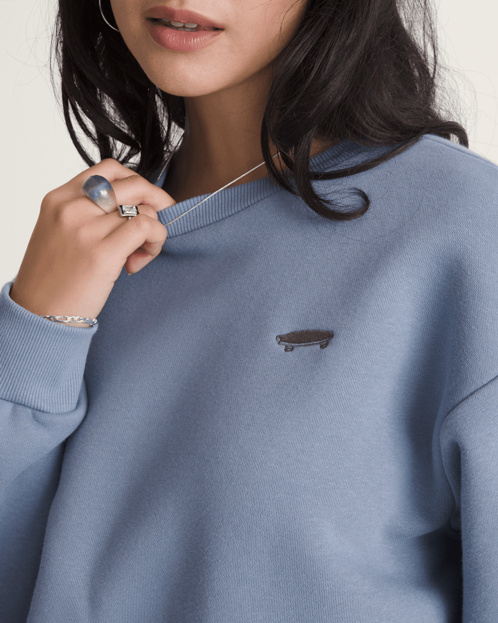 Salton Crew Sweatshirt in Glacial Slate Blue | Vans on sale
