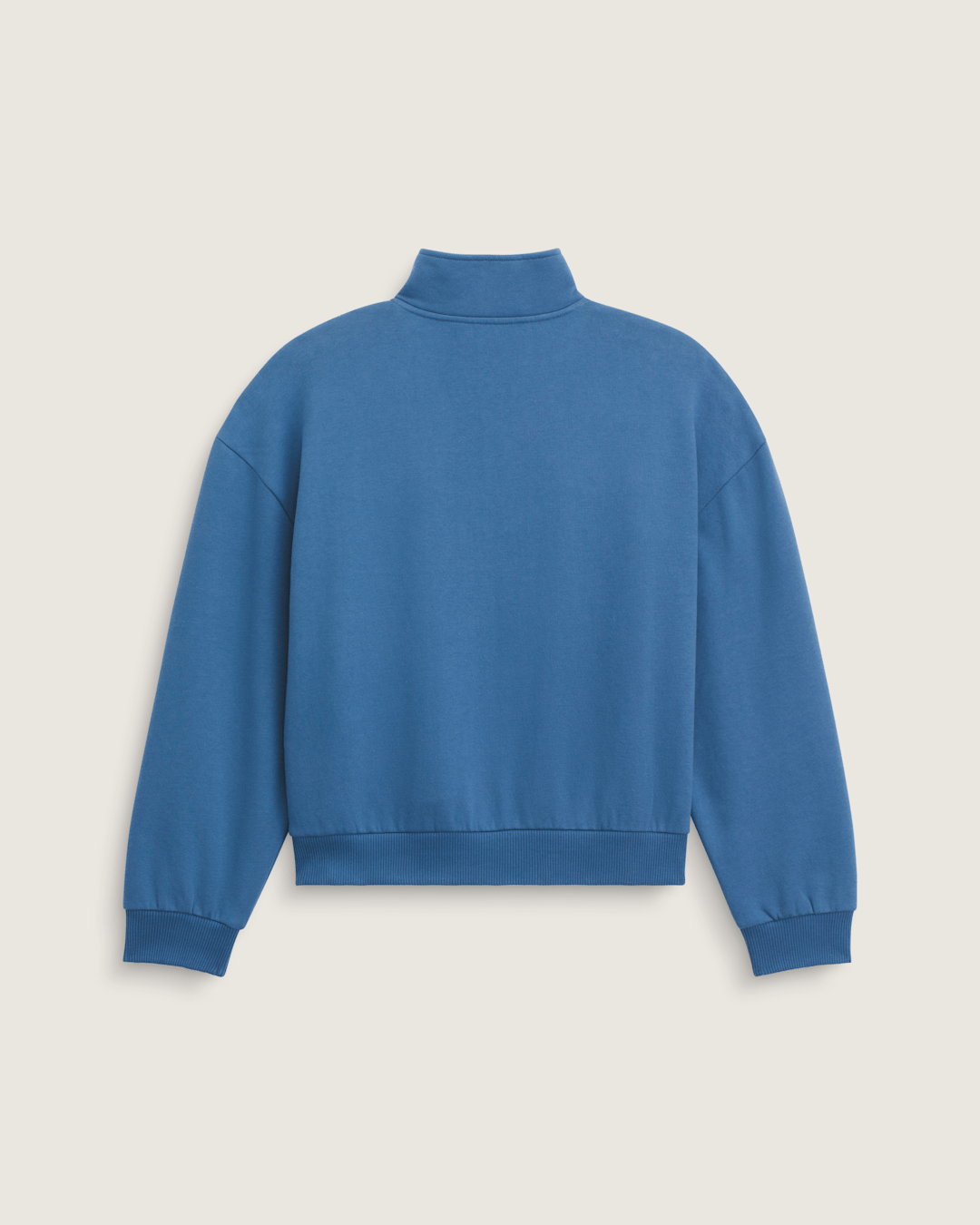 Script Logo Mock Neck Sweatshirt in True Navy Blue | Vans discount