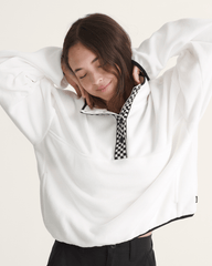 Check Mark Polar Sweatshirt in Egret White | Vans outlet