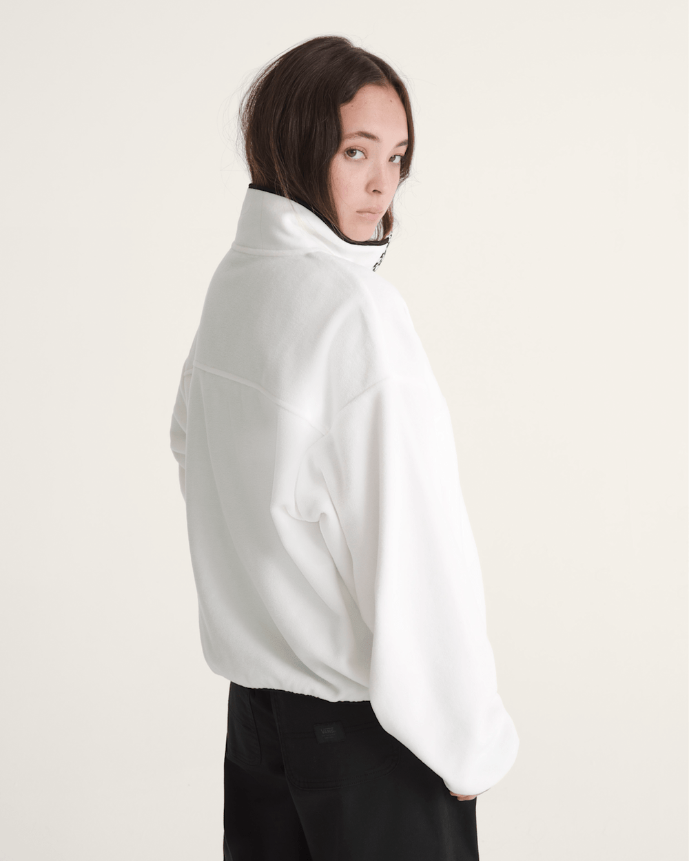 Check Mark Polar Sweatshirt in Egret White | Vans outlet