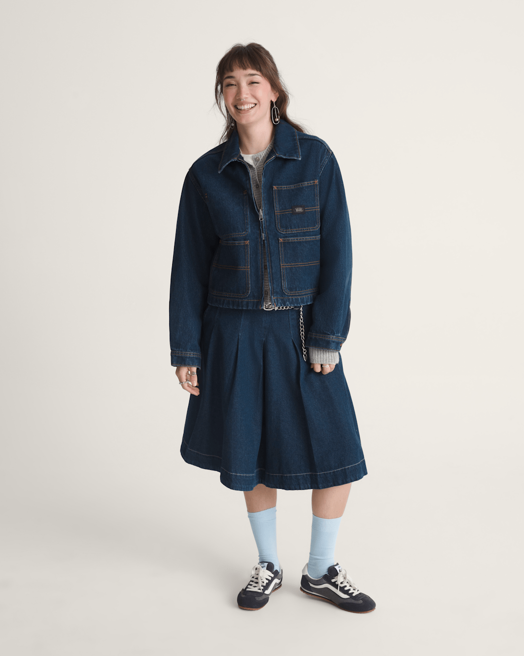 Emily Boxy Work Wear Jacket in Dark Rise | Vans near me