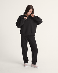 Script Logo Mock Neck Sweatshirt in Black | Vans online