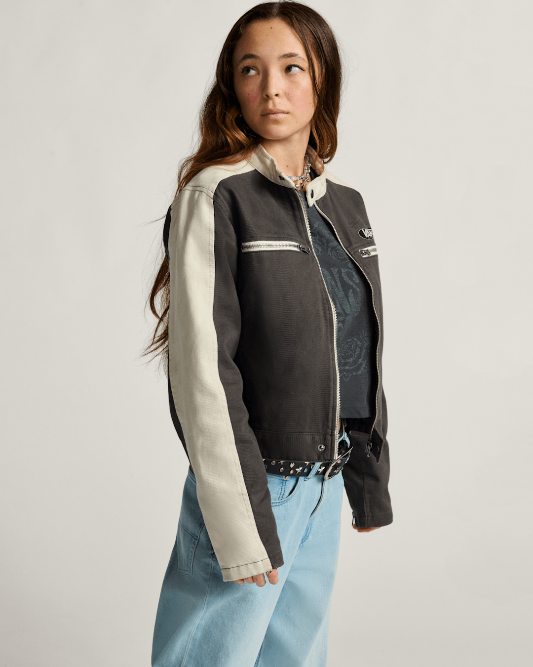 Ryden Biker Jacket in Faded Black | Vans near me