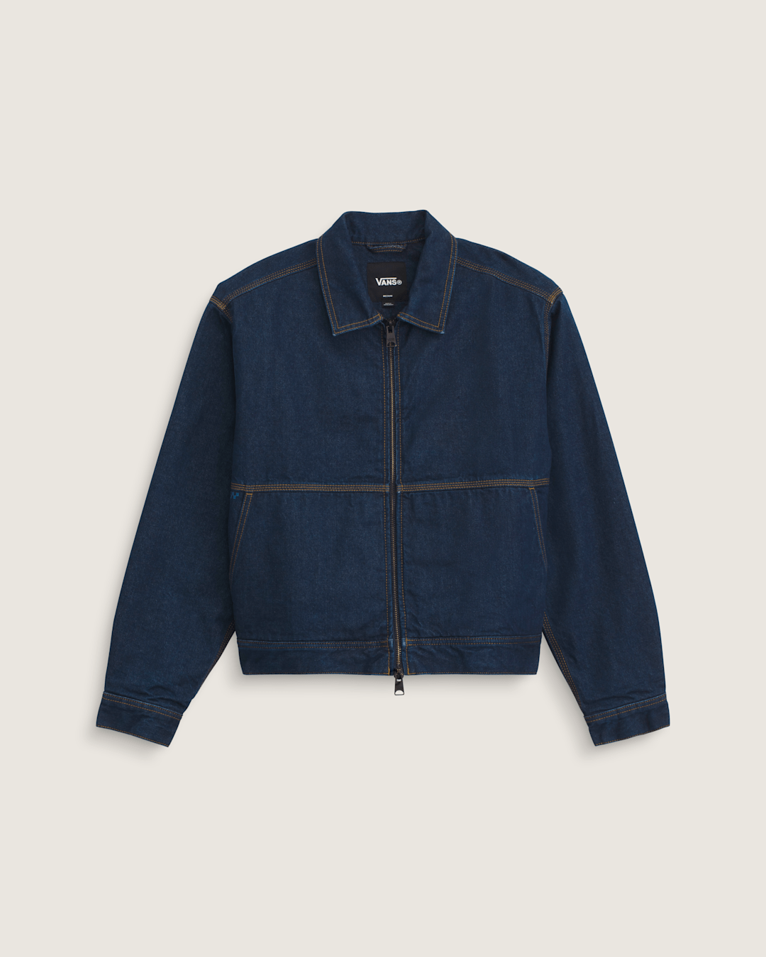 Premium Denim Station Jacket in Dark Indigo Blue | Vans outlet