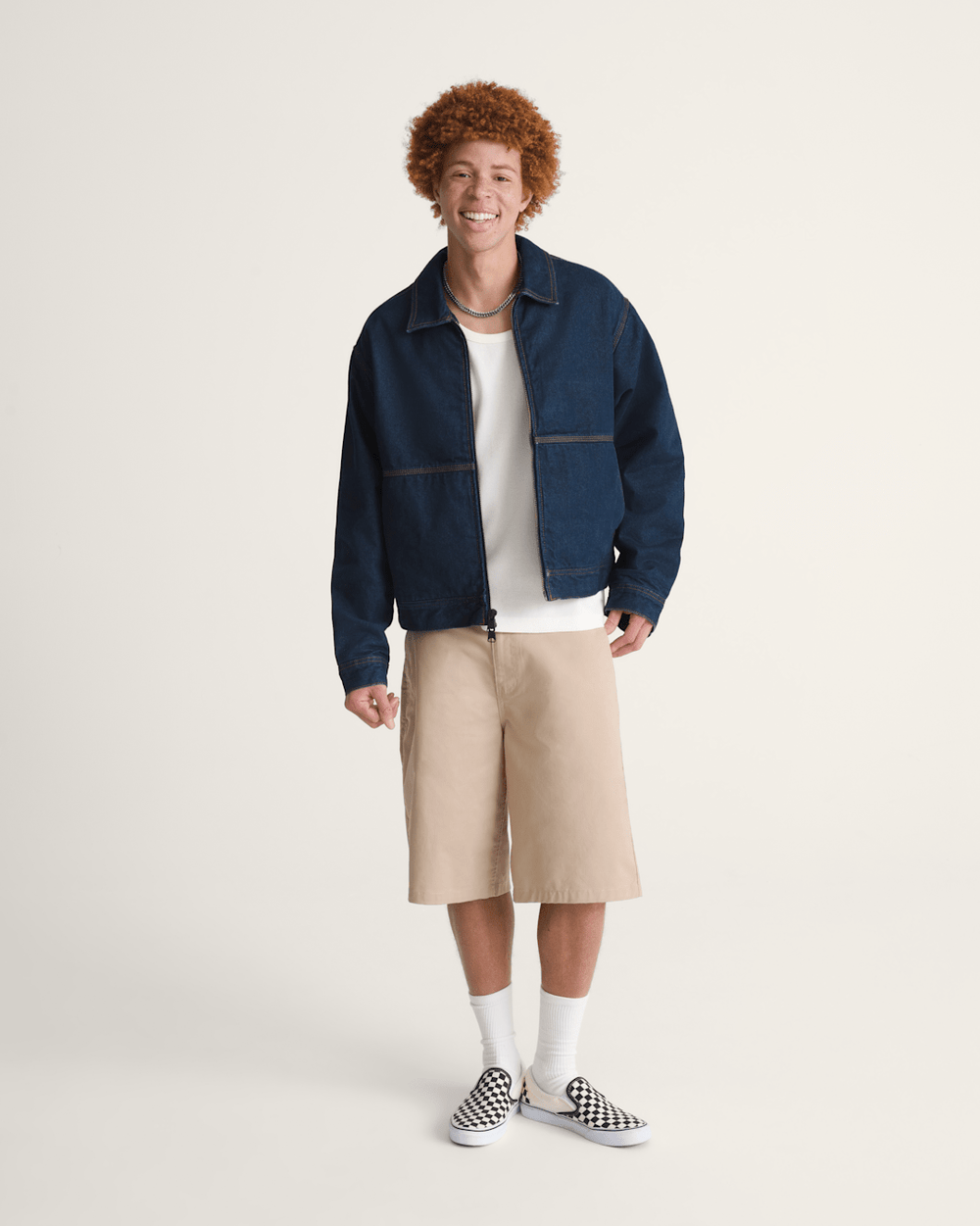Premium Denim Station Jacket in Dark Indigo Blue | Vans outlet