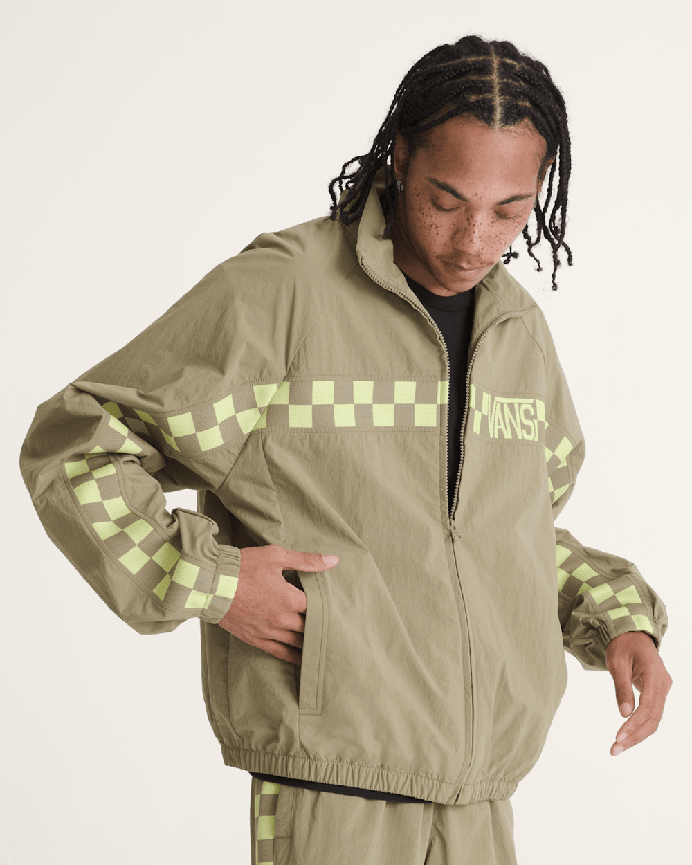 Ronnie Track Jacket in Bay Leaf Green | Vans discount