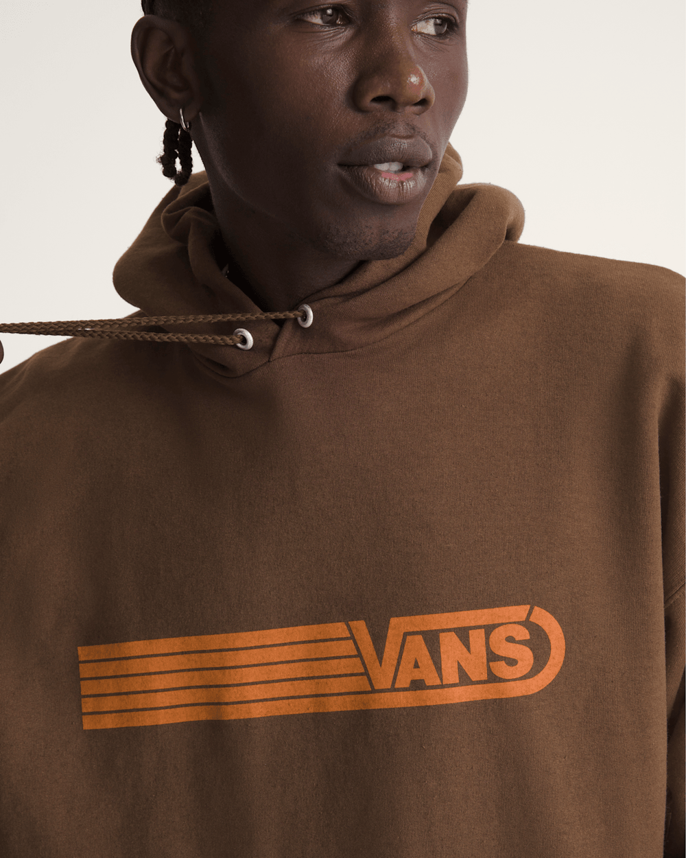 Waffle Shop Serio Vans Style Pullover Hoodie in Brown | Vans near me