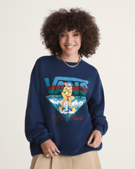 Waffle Shop Off the Clock Crew Sweatshirt in Navy Blue | Vans near me