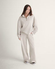 Script Logo Mock Neck Sweatshirt in Taupe Mist Grey | Vans discount