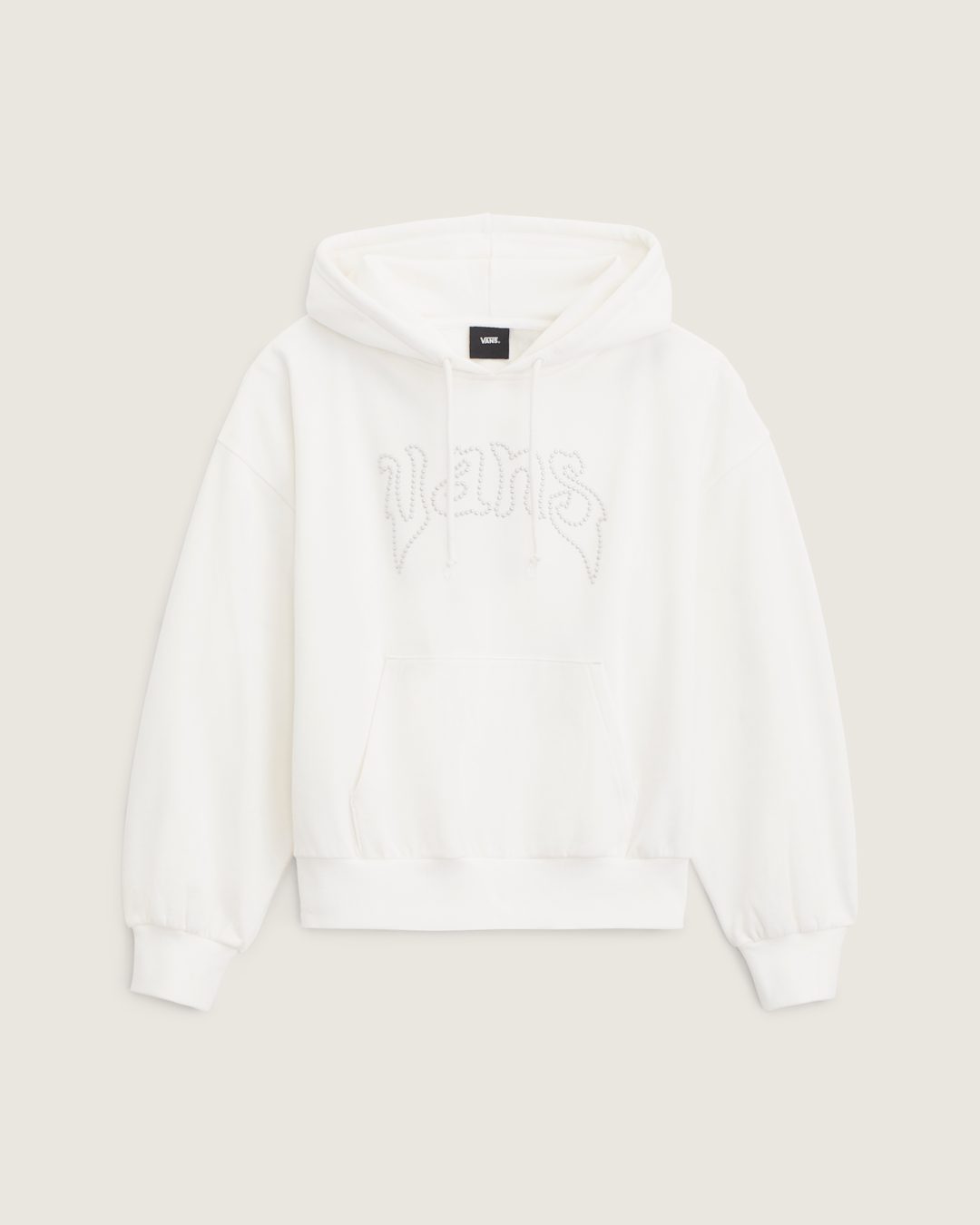 Pearls Logo Retro Pullover Sweatshirt in Marshmallow White | Vans near me