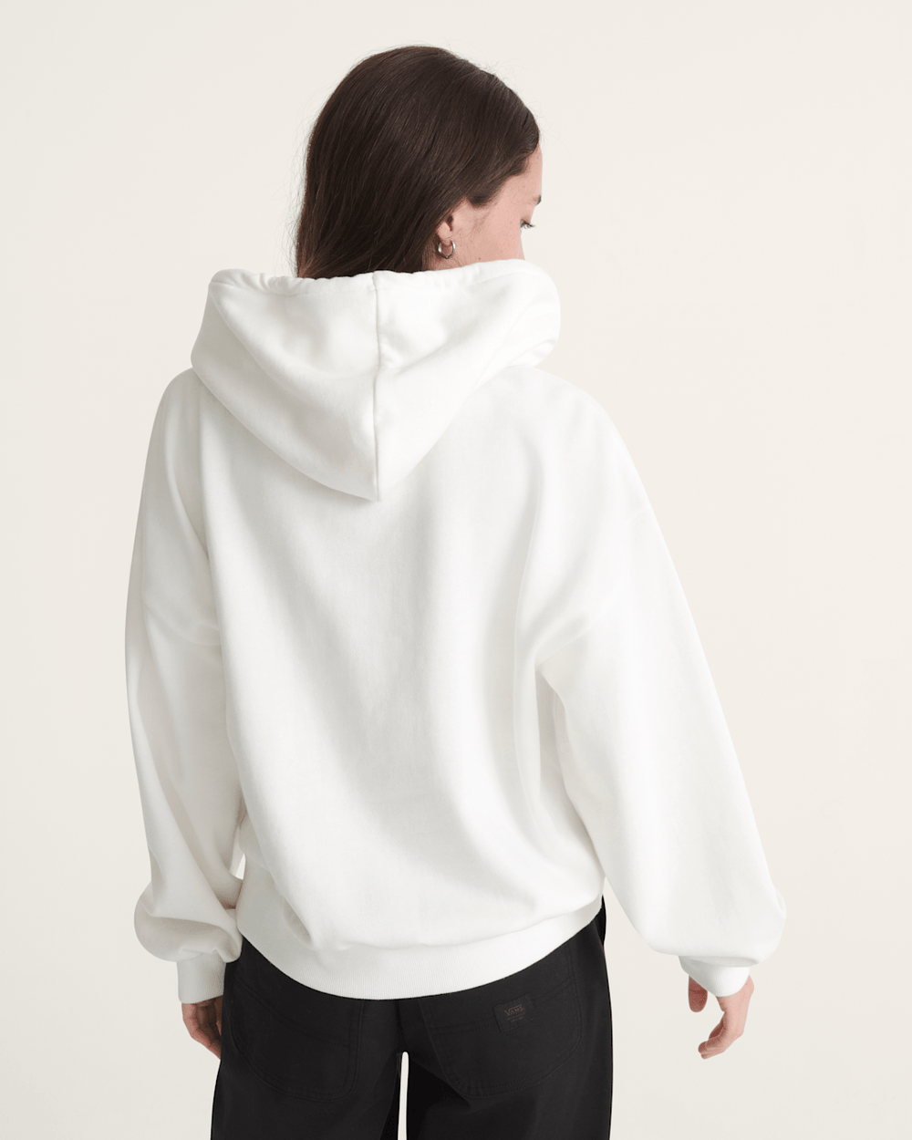 Pearls Logo Retro Pullover Sweatshirt in Marshmallow White | Vans near me
