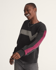 Faster Crew Sweatshirt in Black / Pink | Vans on sale