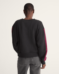 Faster Crew Sweatshirt in Black / Pink | Vans on sale