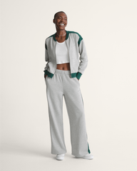 Rookie Track Zip Sweatshirt in Grey / Emerald Green | Vans discount