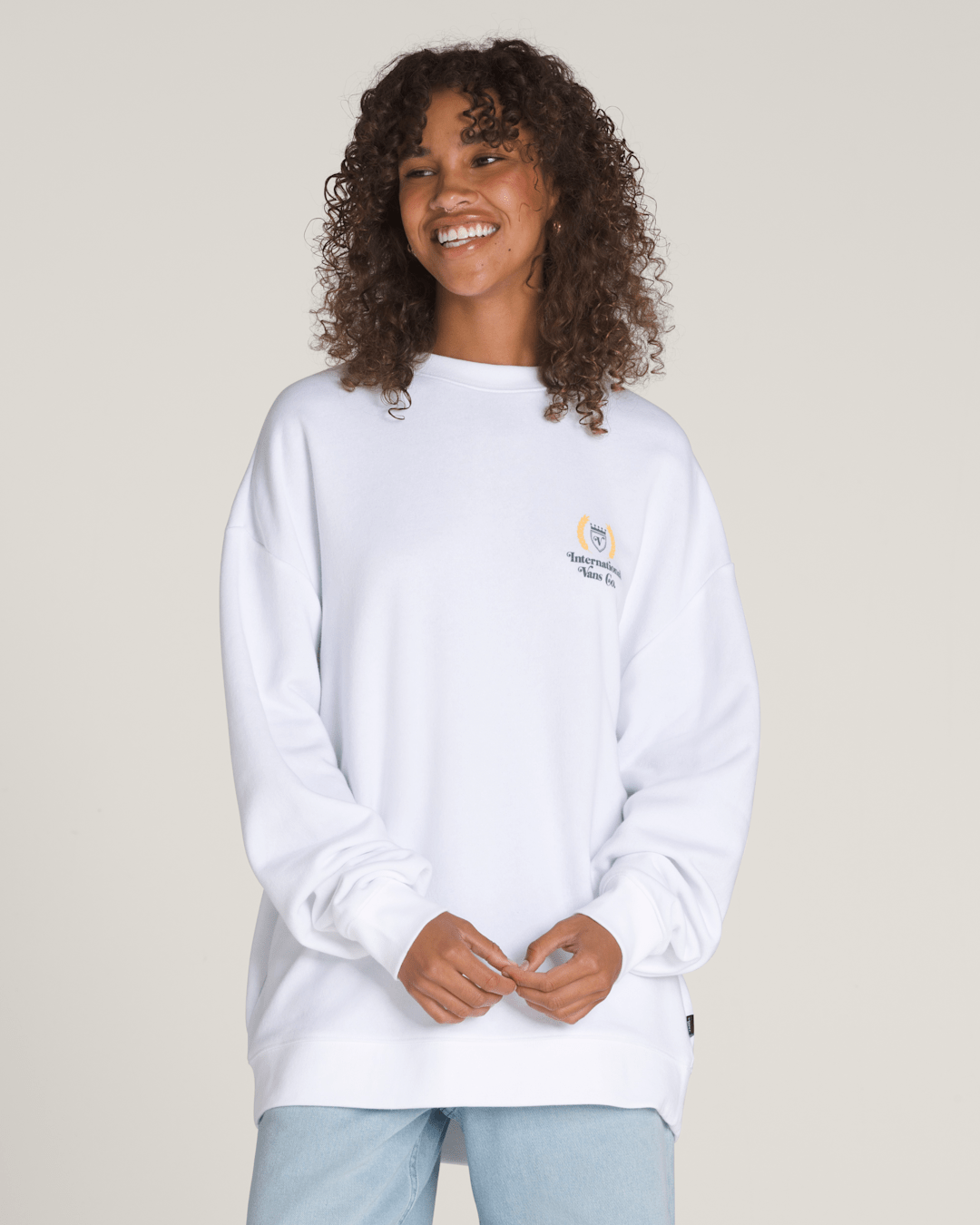 Sport International 66 Crew Sweatshirt in White | Vans online
