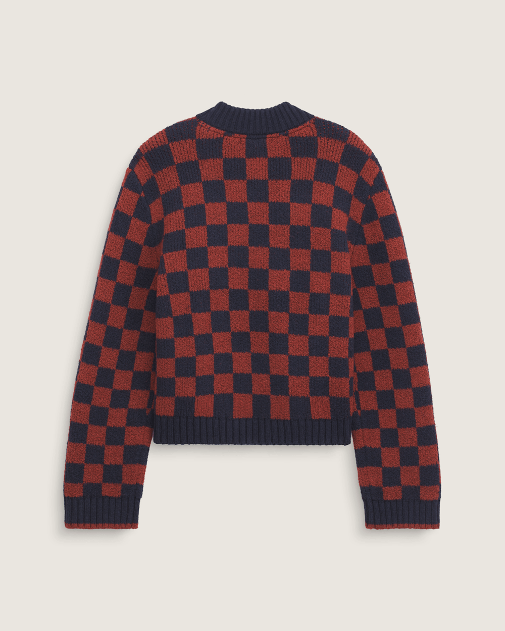 Cameron Sweater in Checkerboard Blue / Red | Vans near me