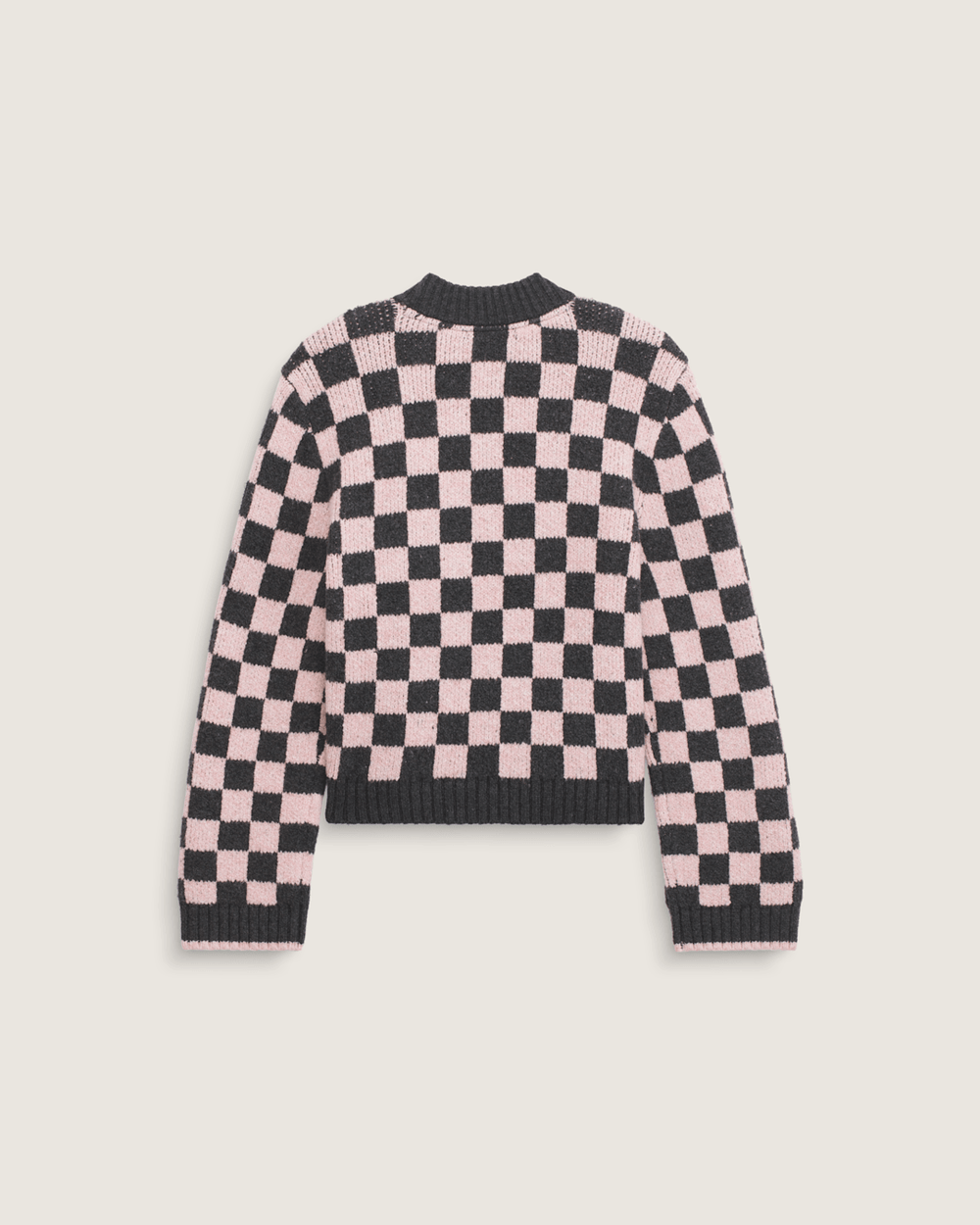 Cameron Sweater in Checkerboard Grey / Pink | Vans on sale