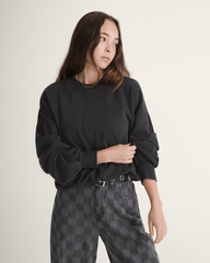 Retro Crew Sweatshirt in Black | Vans discount
