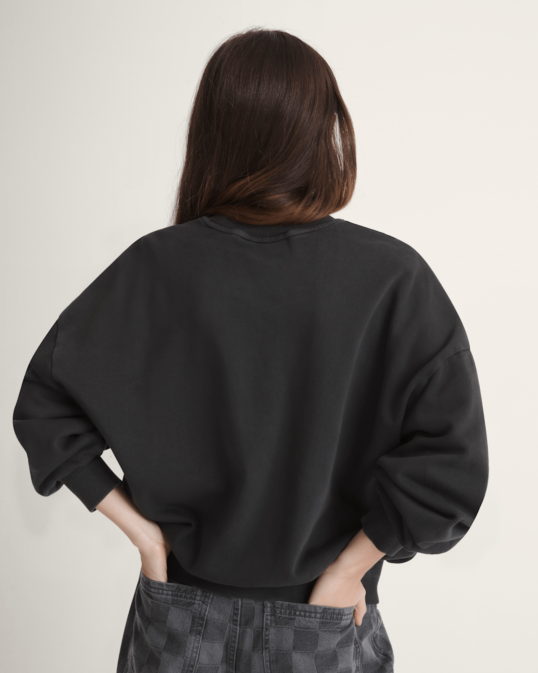 Retro Crew Sweatshirt in Black | Vans discount