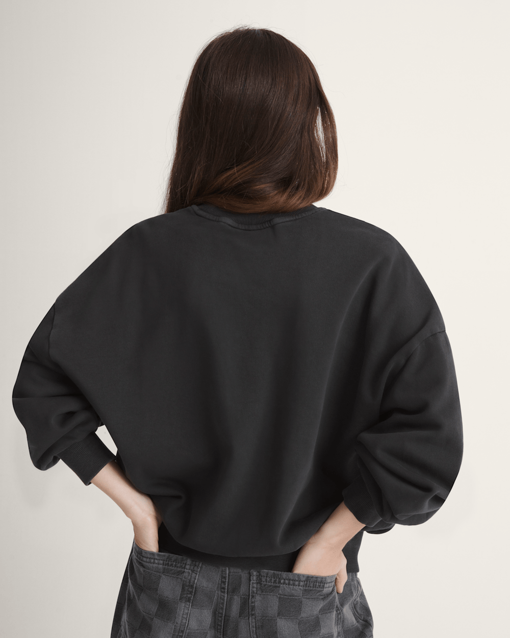 Retro Crew Sweatshirt in Black | Vans discount