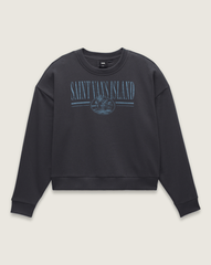 Retro Isle Graphic Crew Sweatshirt in Asphalt Grey | Vans outlet