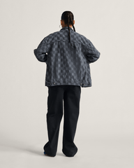 Pitstop Checkered Station Denim Jacket in Checkerboard Faded Black | Vans sale