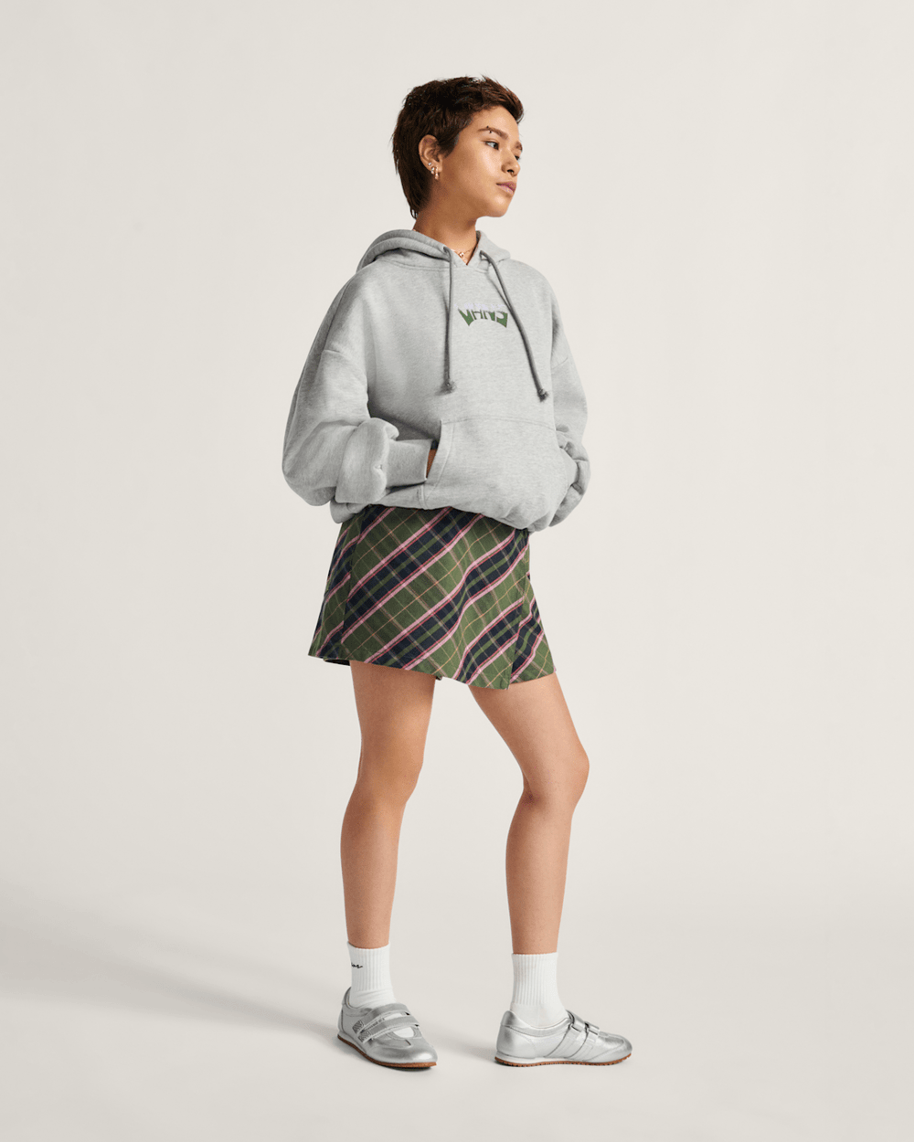 World Peace Retro Pullover Hoodie in Heather Grey | Vans on sale
