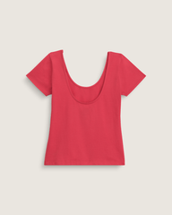 Double Scoop T-Shirt in Crimson Haze Red | Vans online