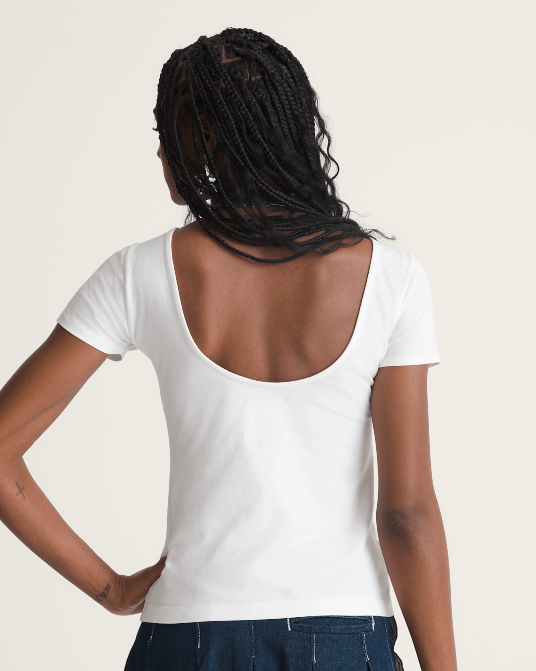 Double Scoop T-Shirt in True White | Vans near me