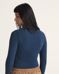 Waffle Long Sleeve in DRESS BLUES | Vans discount