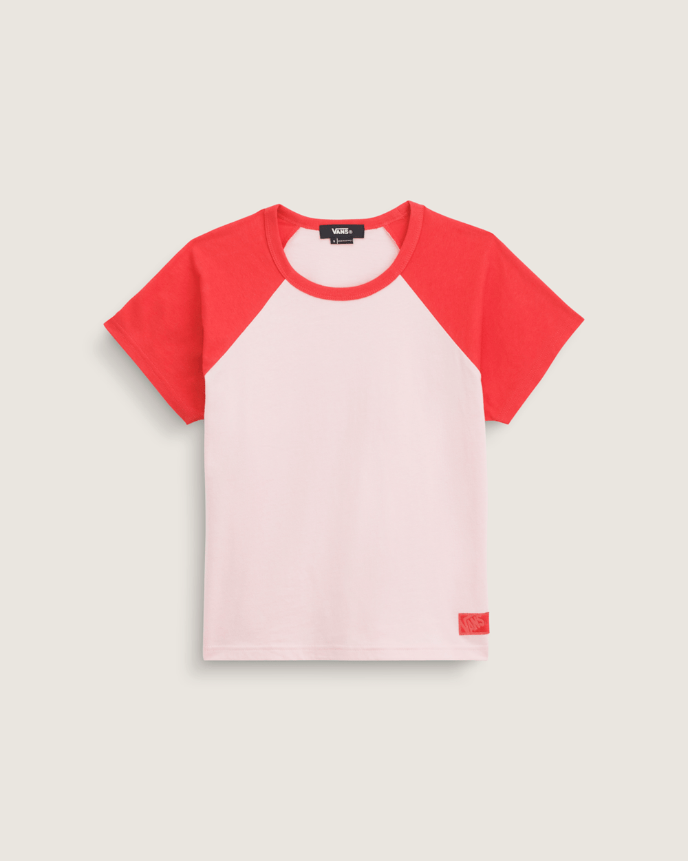 Gracie Raglan T-Shirt in Coral Blush Pink | Vans outlet