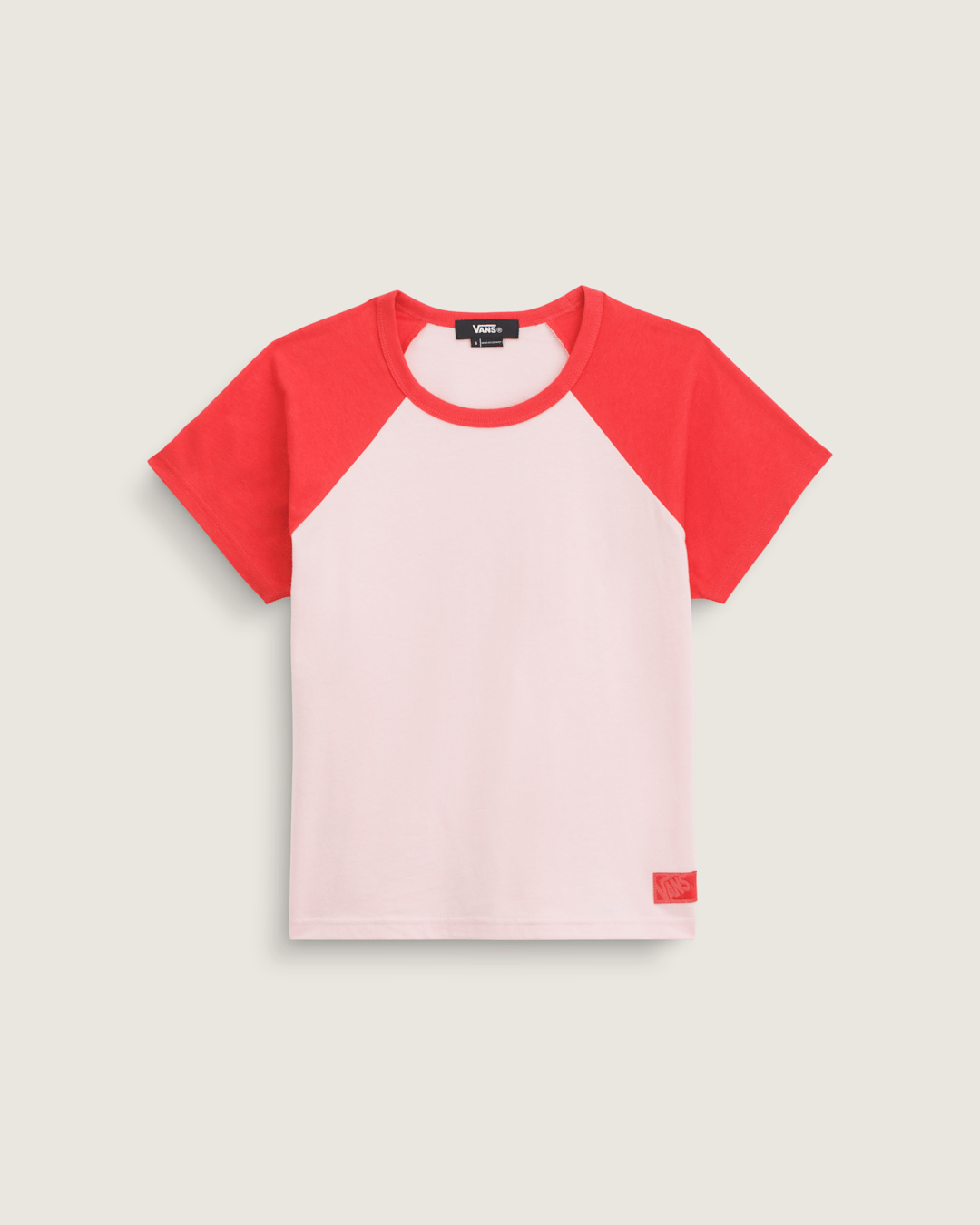 Gracie Raglan T-Shirt in Coral Blush Pink | Vans outlet